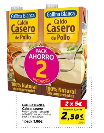 Hiper Usera GALLINA BLANCA caldo casero oferta