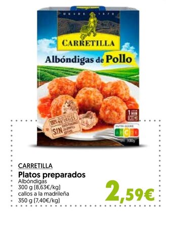 Hiper Usera CARRETILLA platos preparados oferta