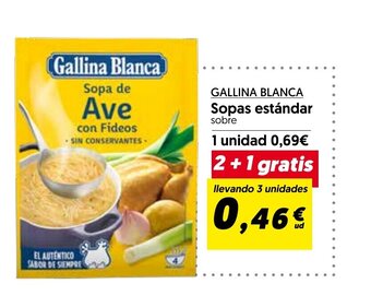 Hiper Usera GALLINA BLANCA sopas estándar oferta