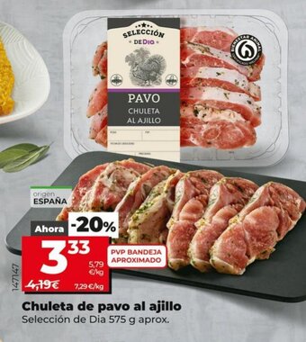 Maxi Dia Chuleta de Pavo Al Ajillo oferta