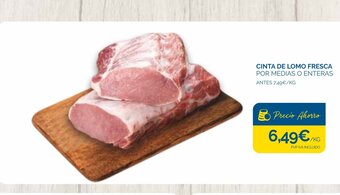 Supermercados La Despensa Cinta de lomo Fresca oferta