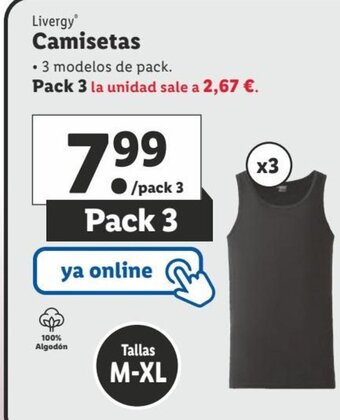 Lidl Camisetas oferta