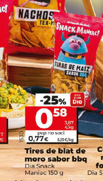 Dia Tires de Blat de Moro Sabor BBQ oferta