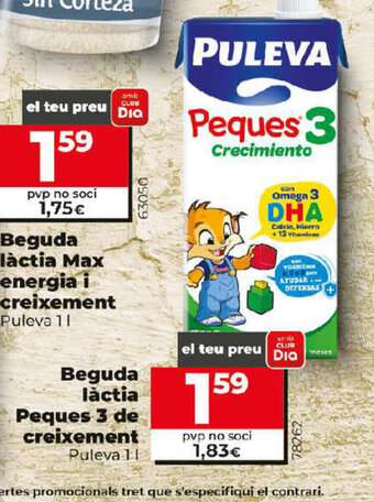 Dia Beguda Làctia Peques 3 de Creixement oferta