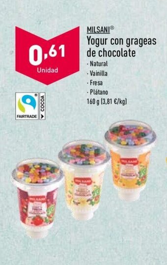 ALDI Yogur Con Grageas de Chocolate oferta