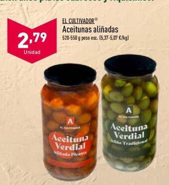 ALDI Aceitunas Aliñadas oferta