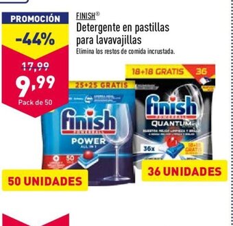 ALDI Finish Detergente En Pastillas Para Lavavajillas oferta