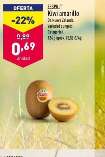 ALDI Kiwi Amarillo oferta