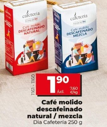 Dia Café Molido Descafeinado Natural/Mezcla oferta