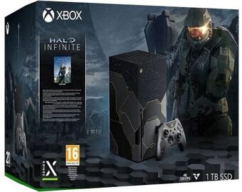CeX 1 xbox series x, 1tb, halo infinite negro, (sin juegos), caja oferta