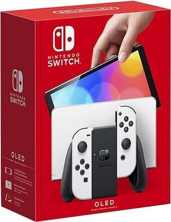 CeX Nintendo switch consola, 64gb oled + blanca joy-con, caja oferta