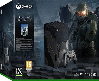 CeX 1 xbox series x, 1tb, halo infinite negro, (sin juegos), caja oferta
