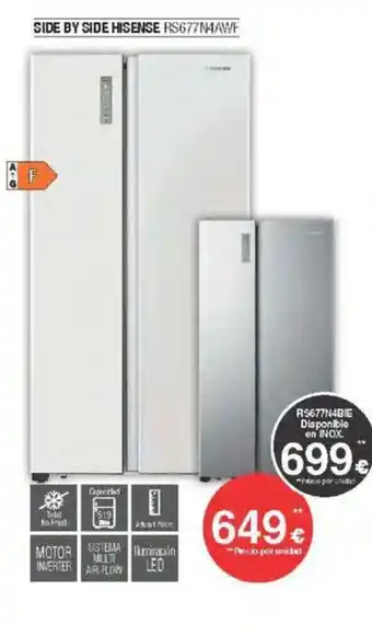 Milar Side by side hisense oferta