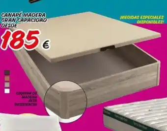 Canapé Madera Gran Capacidad Desde