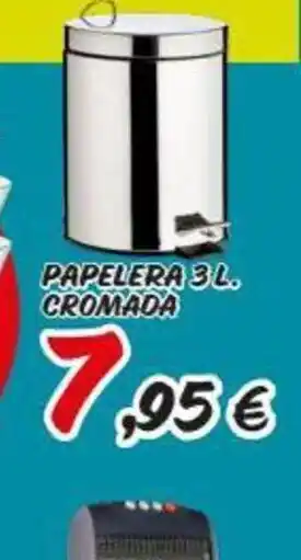 Papelera 3L Cromada