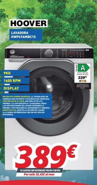 Mi electro Hoover Lavadora oferta