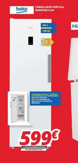 Mi electro Beko Congelador Vertical oferta