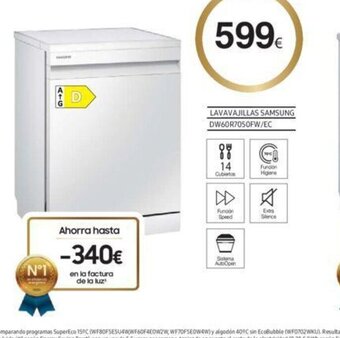 Mi electro Lavavajillas Samsung oferta