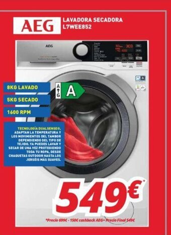 Mi electro Aeg Lavadora Secadora oferta