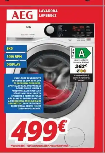 Mi electro Aeg Lavadora oferta