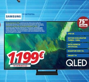 Mi electro Samsung TV QE75Q70A oferta