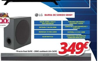 Mi electro LG Barra de Sonido oferta