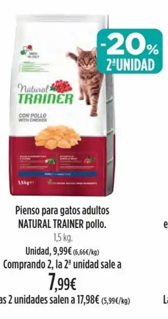 El Corte Inglés Pienso Para Gatos Adultos Natural Trainer Pollo oferta