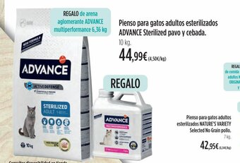 El Corte Inglés Pienso para gatos adultos esterilizados advance Sterilized pavo y cebada oferta
