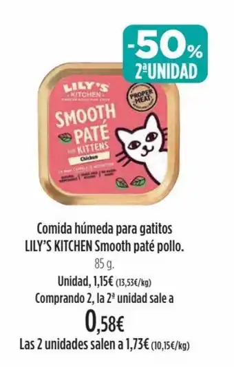 El Corte Inglés Comida Humeda Para Gatitos Lily's Kitchen Smooth Paté Pollo oferta