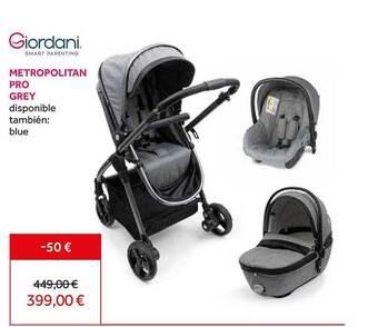 Prénatal Giordani metropolitan pro grey oferta