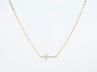 Cash Converters Collar oro 18k con circonita 22cm oferta