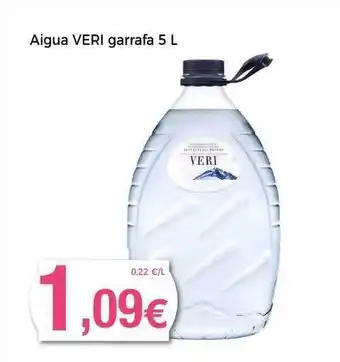 Supermercats Jespac Aigua veri garrafa 5 l oferta