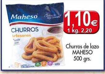 Congelados Copos Churros de lazo maheso oferta