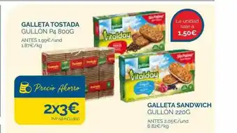 Supermercados La Despensa Galleta tostada gullón galleta sandwich gullón oferta