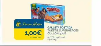 Supermercados La Despensa Galleta tostada tuestis superhéroes gullón oferta