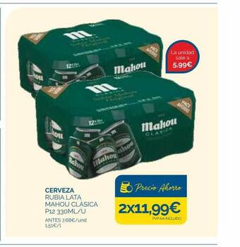 Supermercados La Despensa Cerveza rubia lata mahou clásica oferta