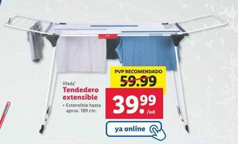 Lidl Vileda tendedero extensible oferta