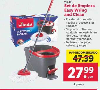 Lidl Vileda set de limpieza easy wring and clean oferta