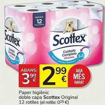 Consum Paper higiènic doble capa scottex original oferta