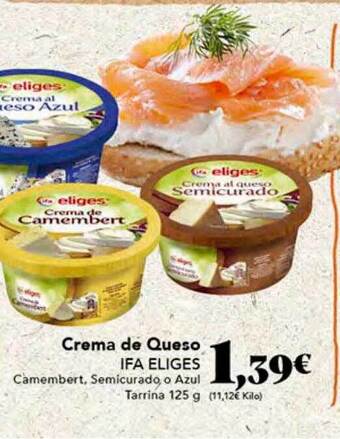 Gadis Crema de queso ifa eliges oferta