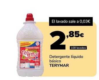 Supeco Detergente líquido básico terymar oferta