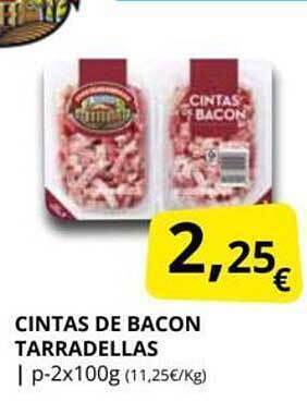 Supermercados MAS Cintas de bacon tarradellas oferta
