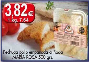 Congelados Copos Pechuga pollo empanada aliñada maría rosa oferta