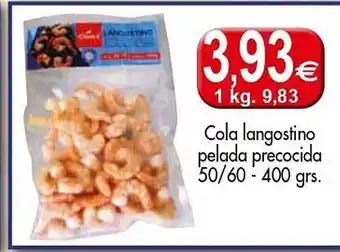 Congelados Copos Cola langostino pelada precocida oferta