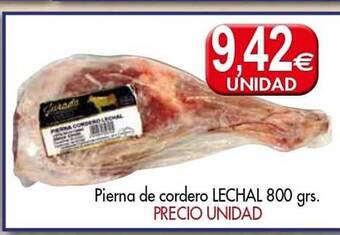Congelados Copos Pierna de cordero lechal oferta