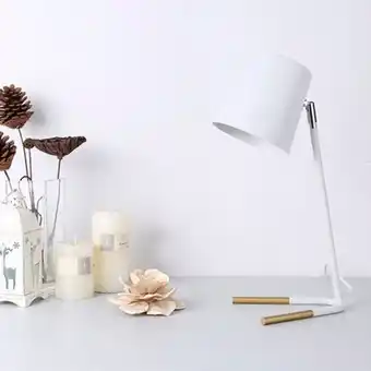 Lámpara de mesa blanco/dorado anaya
