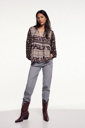 Cortefiel Blusa estampada oferta