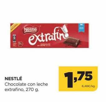 Alimerka Nestlé chocolate con leche extrafino oferta