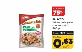 Alimerka La 2a unidad 75% dto fripozo salteado de pavo con verduras oferta