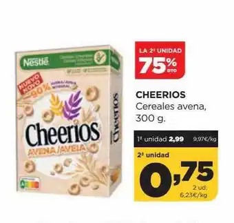 Alimerka La 2a unidad 75% dto cheerios cereales avena oferta